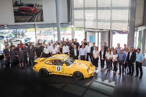 Losch Porsche Center Luxembourg Walter Rohrl 7785 Losch Porsche Center Letzebuerg, classic team with Walter Röhrl