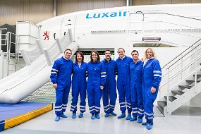 Photo-communication-Luxair CEET Luxair CEET (Cabin Emergency Evacuation Trainer)